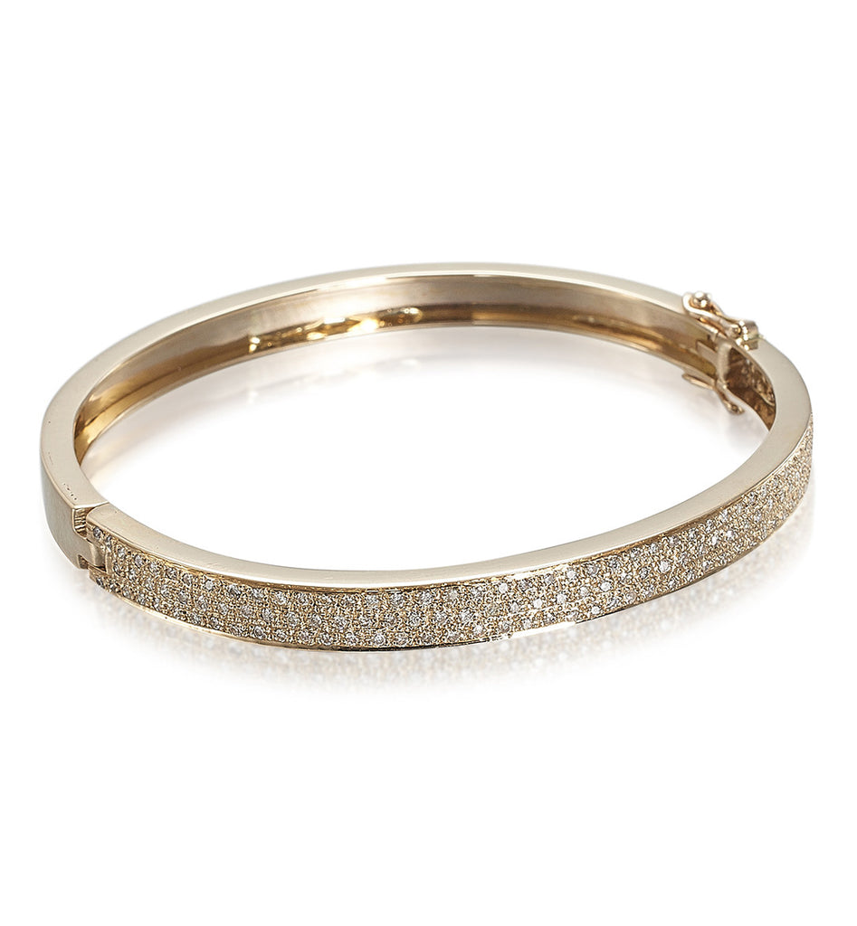 DIAMONDS, 3-Line Bangle, gold