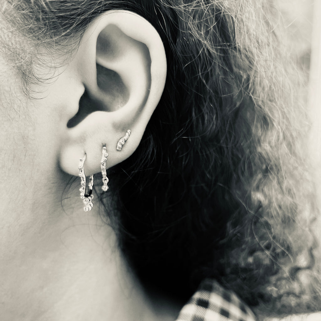 KALAHARI, Quiver stud, Gold/White