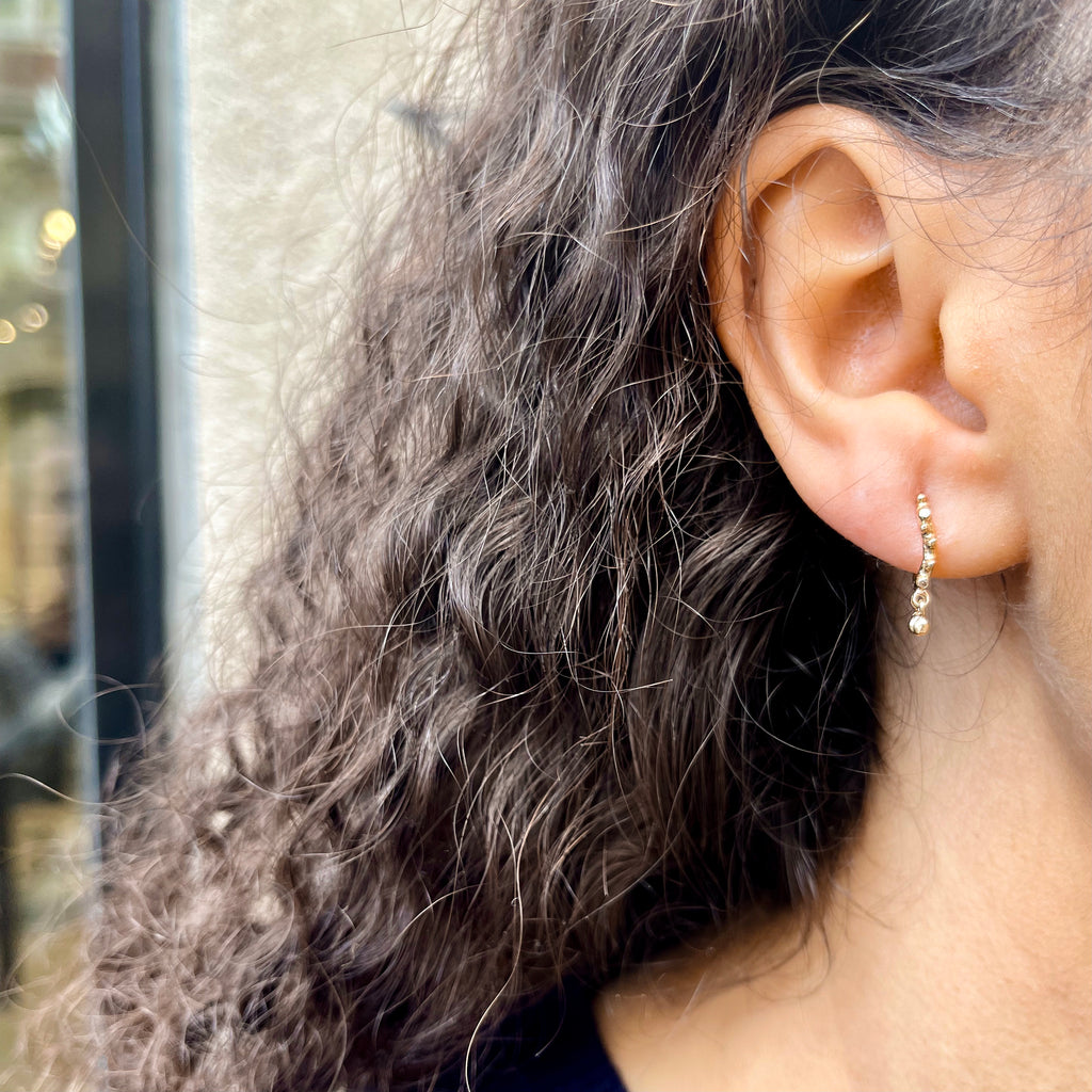 KALAHARI, Quiver stud, Gold/White