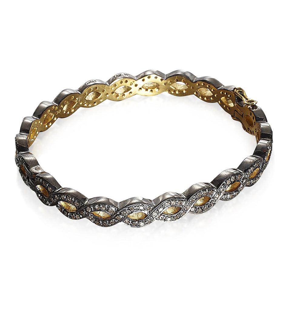 DIAMONDS, All Braided Bangle, Mixed