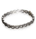 DIAMONDS, All Braided Bangle, Silver