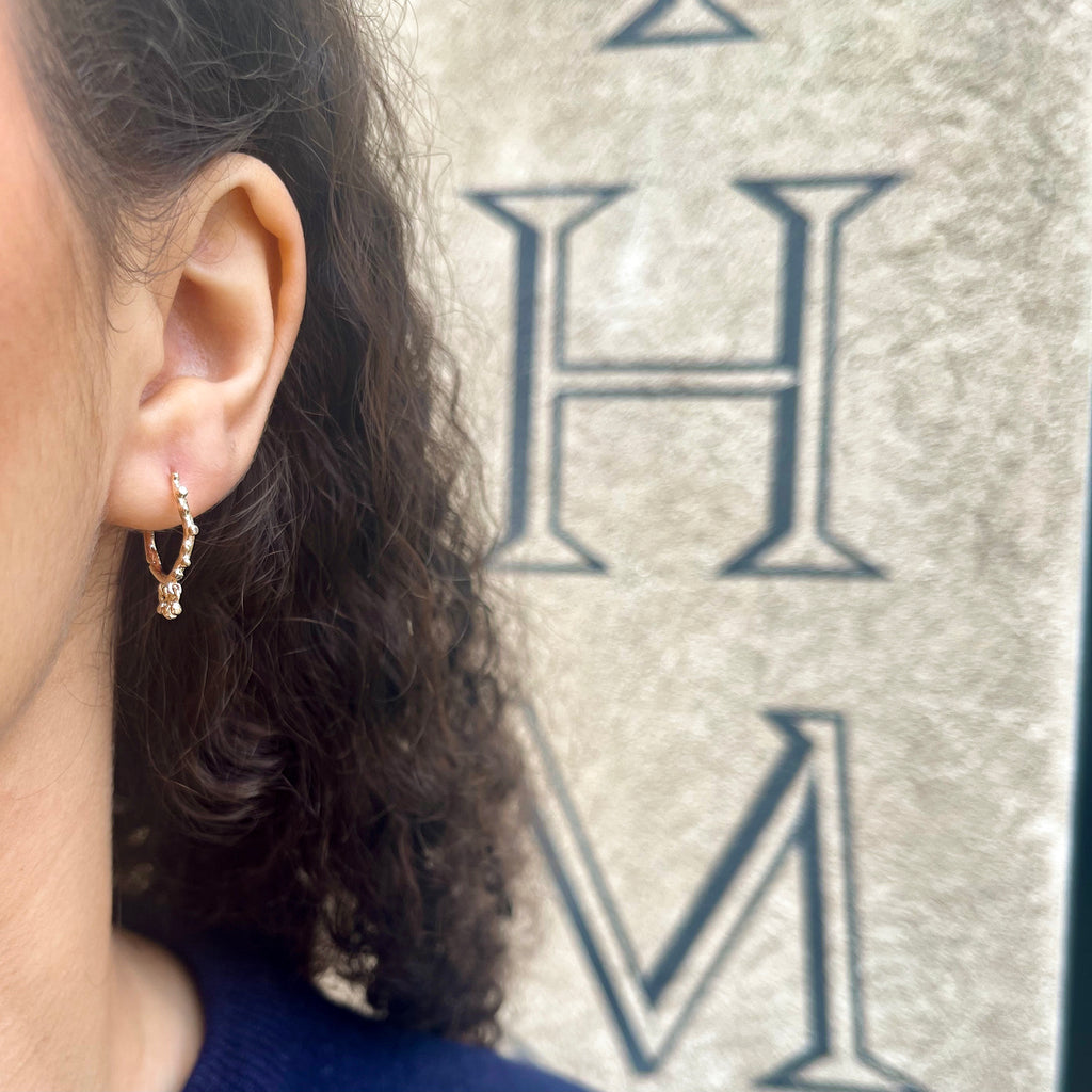 KALAHARI, Mimosa 16mm Huggies, Gold/White