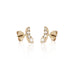 OLYMPIA, Zeus Arch Studs 0,45ct, Gold/White