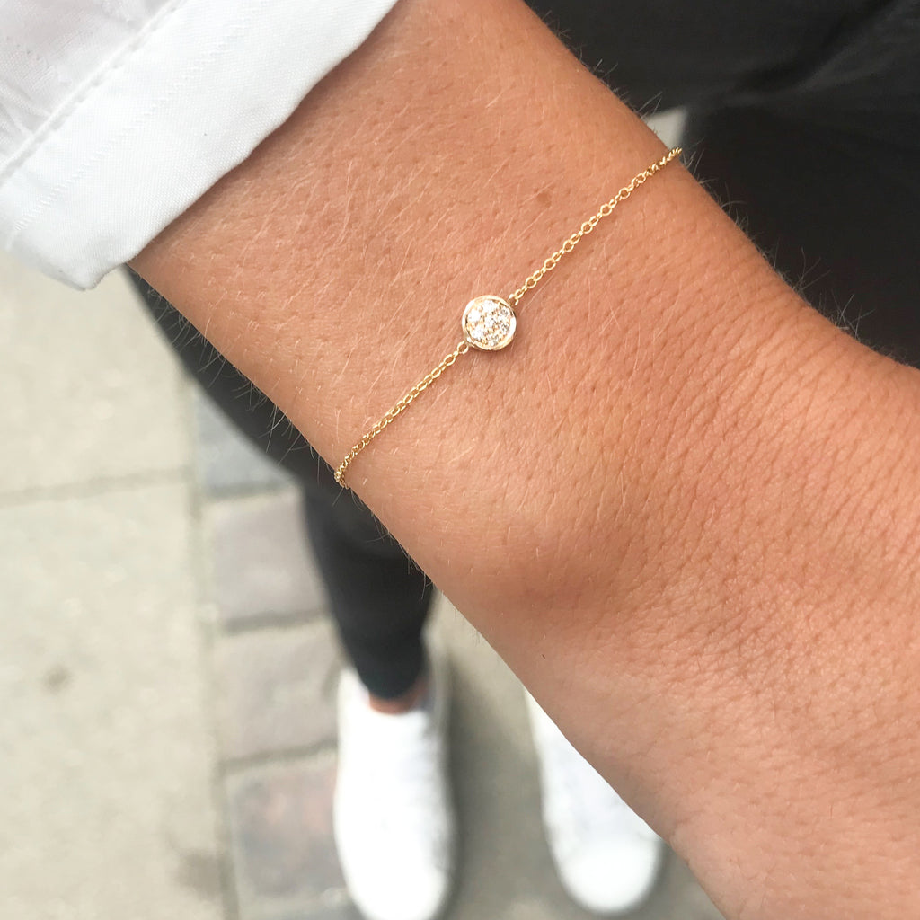CIRCLE LINE, Tiny Circle Bracelet