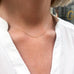 RIO, Move Necklace, Gold/WhiteDiamonds