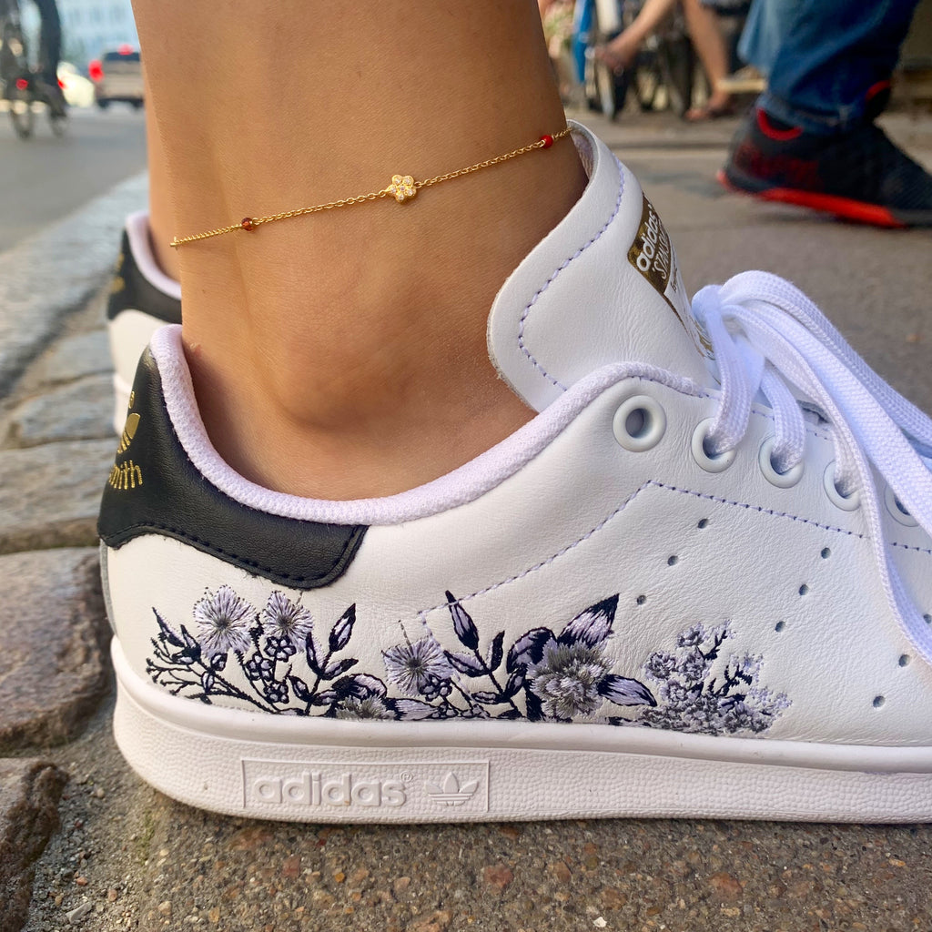 MEADOW, Breeze Anklet, Gold/Red