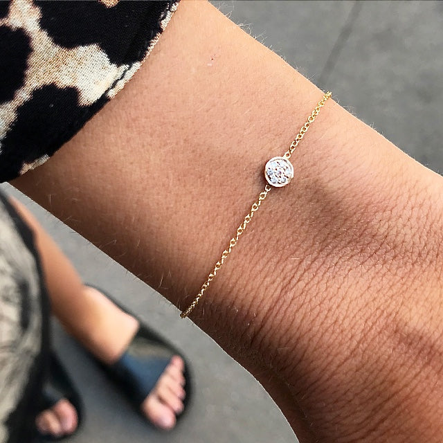 CIRCLE LINE, Tiny Circle Bracelet