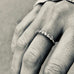 Aligned, 1/3 line 3mm Ring, White/White