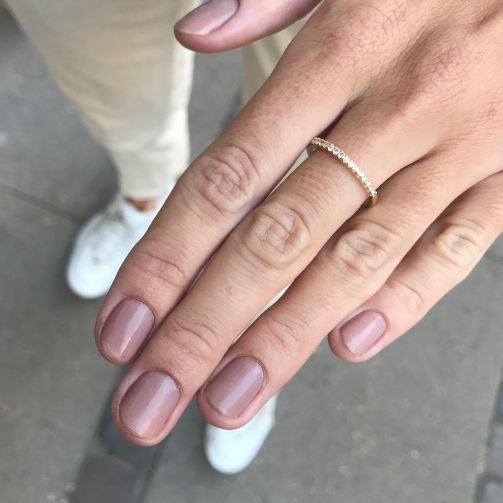 ALIGNED, 1/3-Line Ultra Light Ring, Gold/White