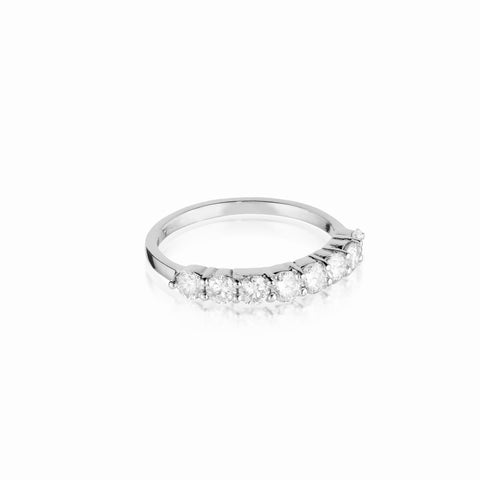 Aligned, 1/3 line 3mm Ring, White/White