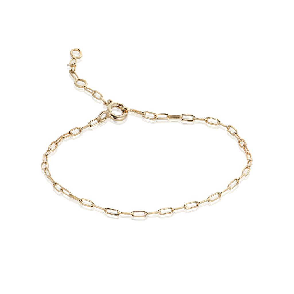 BASIC, Saône Mini-Link Bracelet, Gold 9k