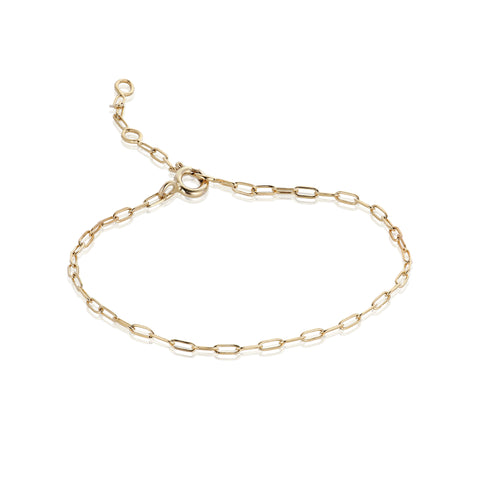 BASIC, Saône Mini-Link Bracelet, Gold 9k