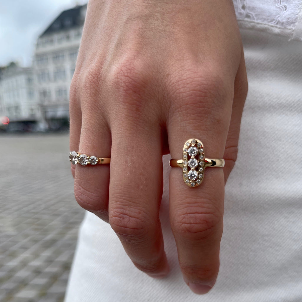 OLYMPIA, Athene Horisontal Ring, Gold