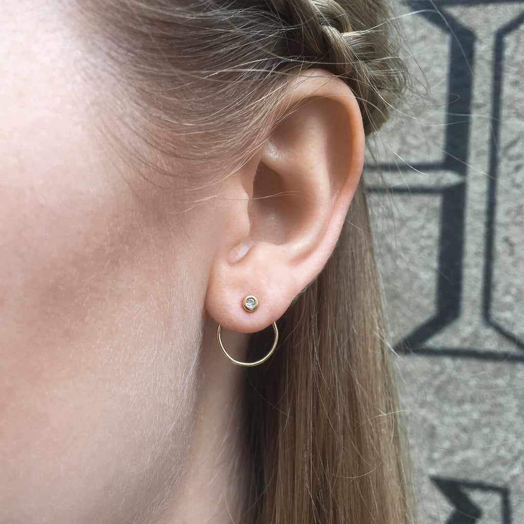 RIO, Harmony Hoop-on-the-side, Gold/White