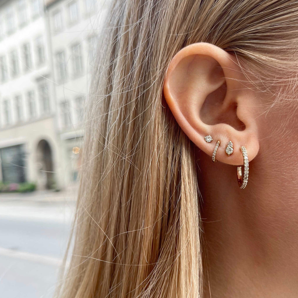 ALIGNED, Even Hoops 18mm, Gold