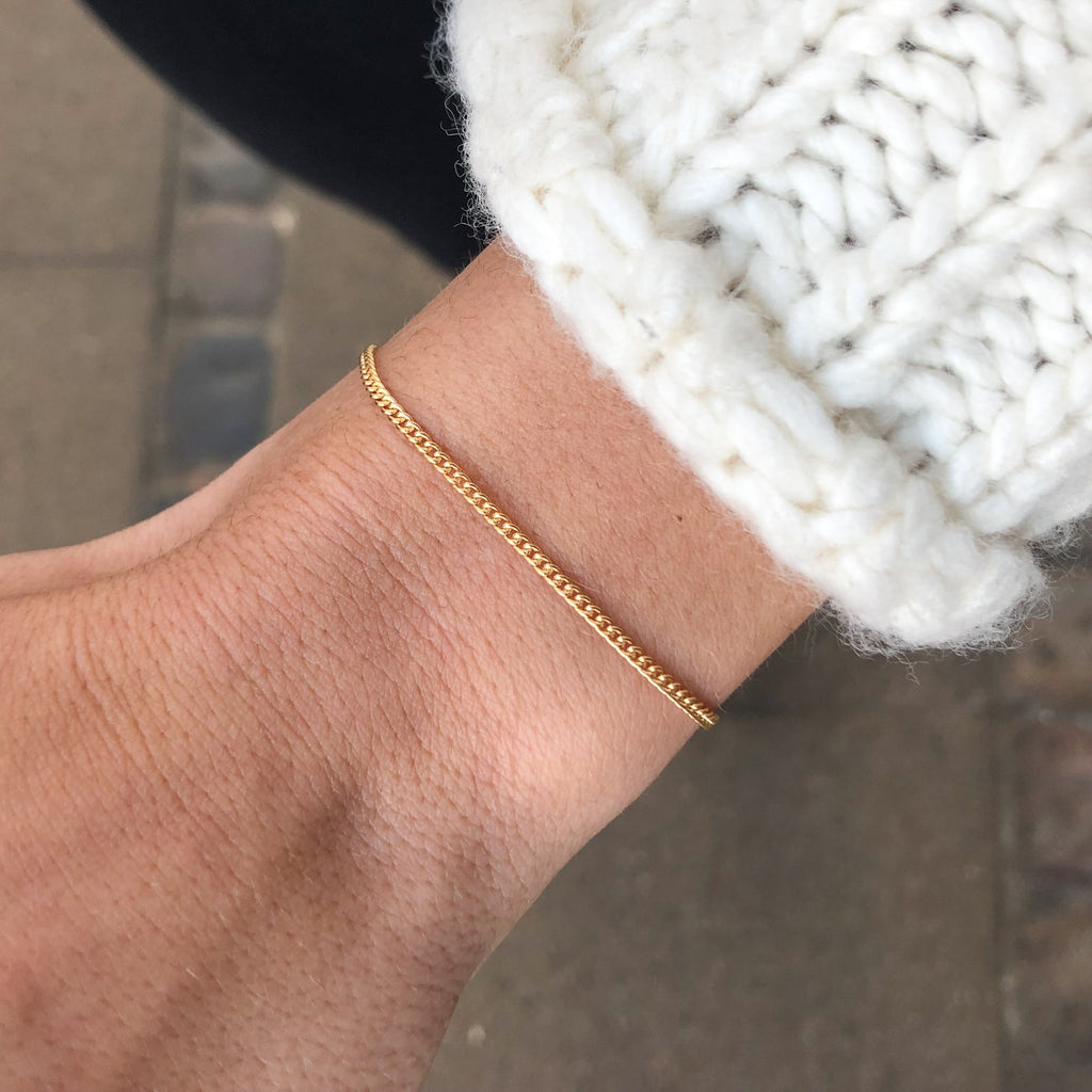 BASIC, Anchor Bracelet, Golden