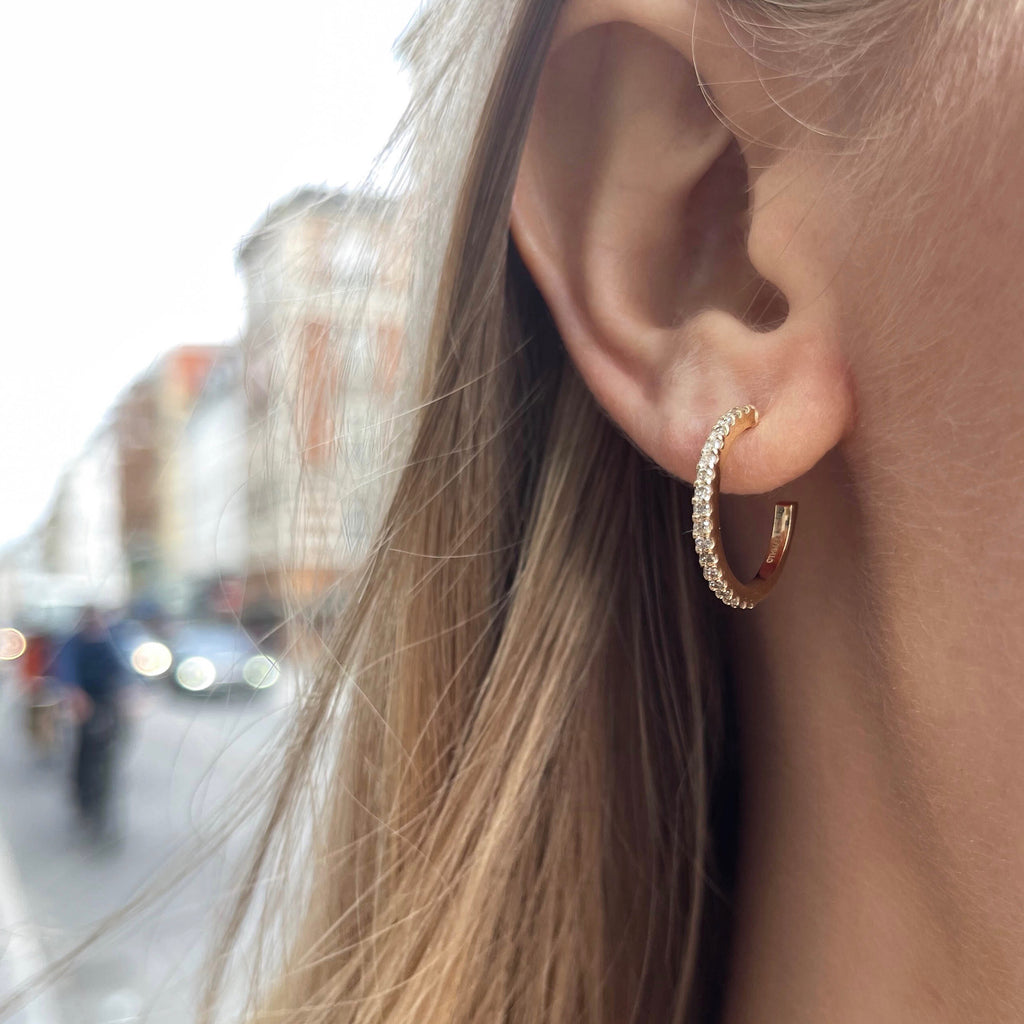 ALIGNED, Even Hoops 18mm, Gold