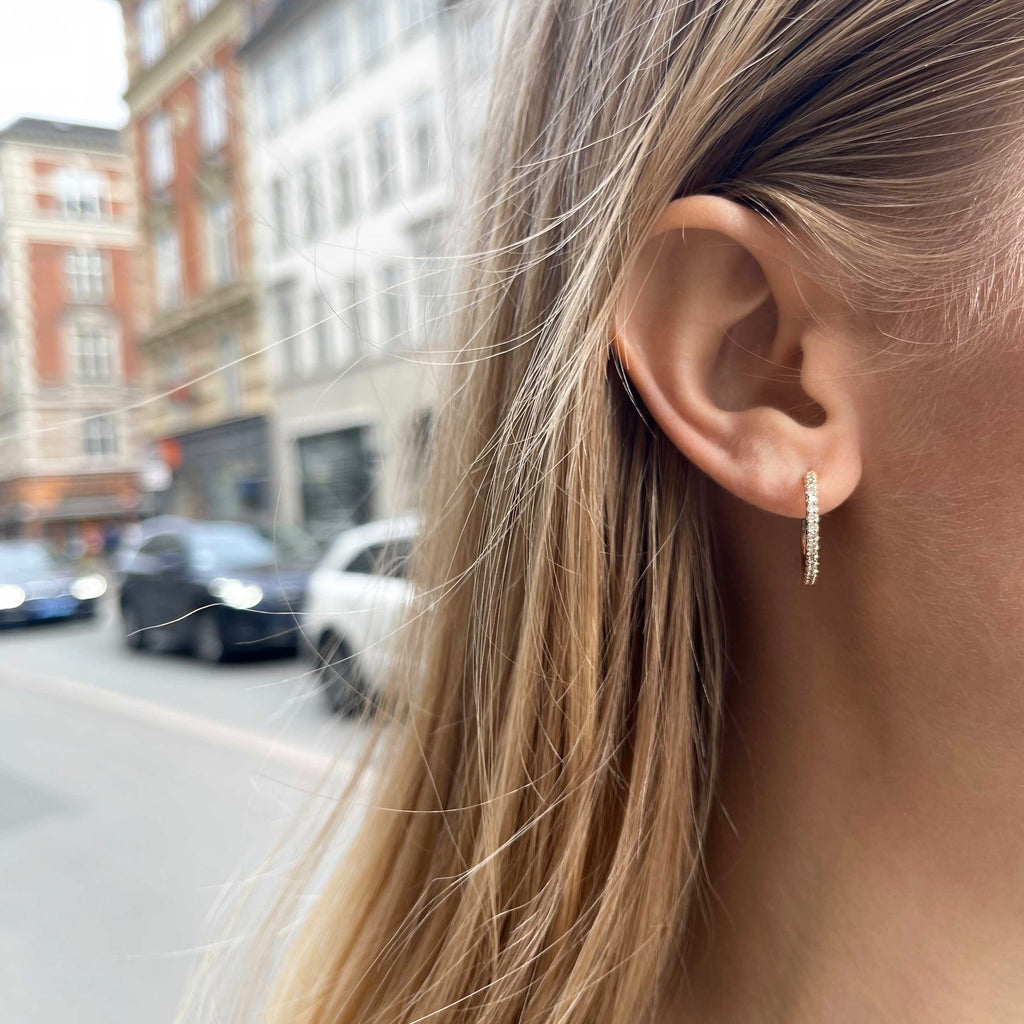 ALIGNED, Even Hoops 18mm, Gold