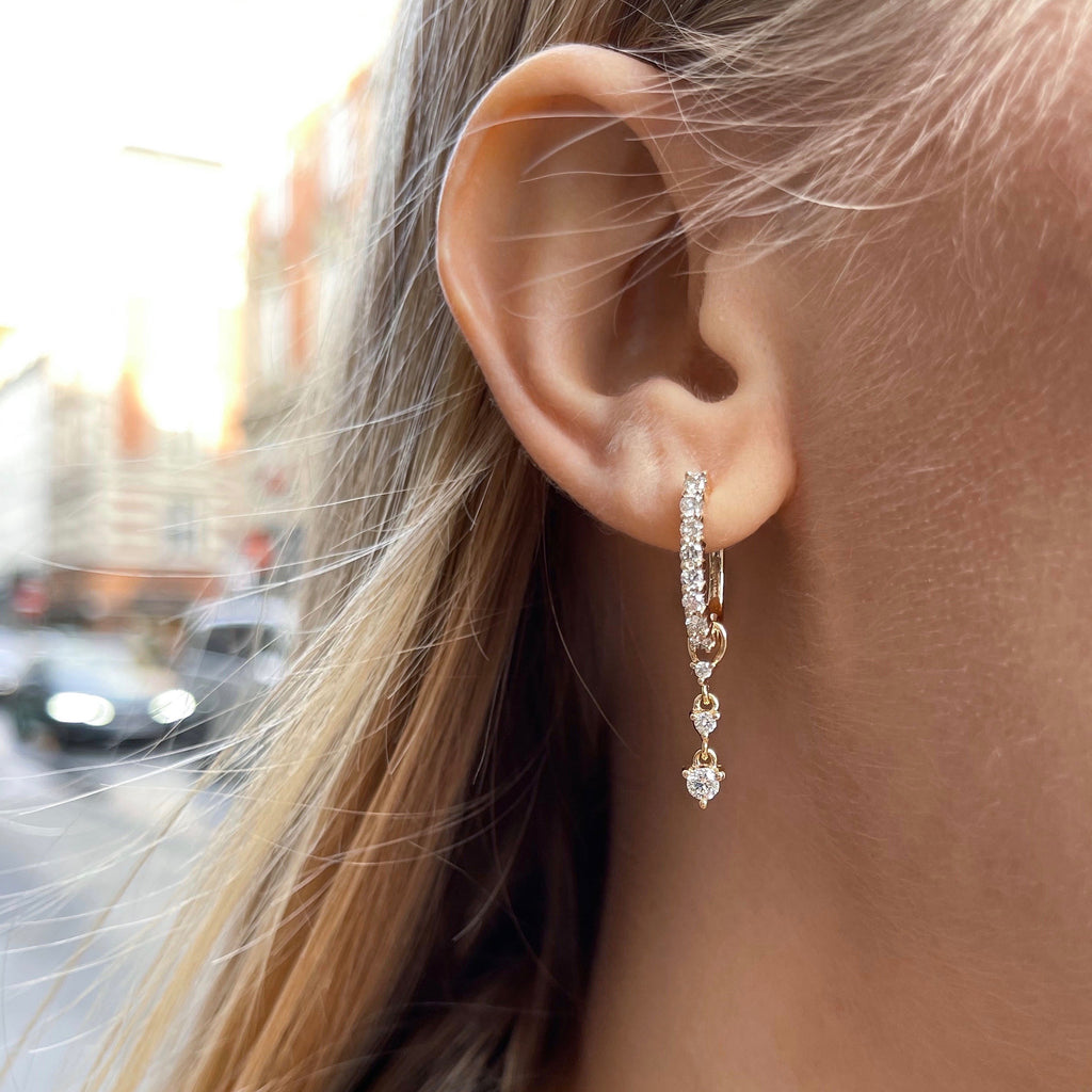 OLYMPIA, Hera huggies 16mm, Gold/White