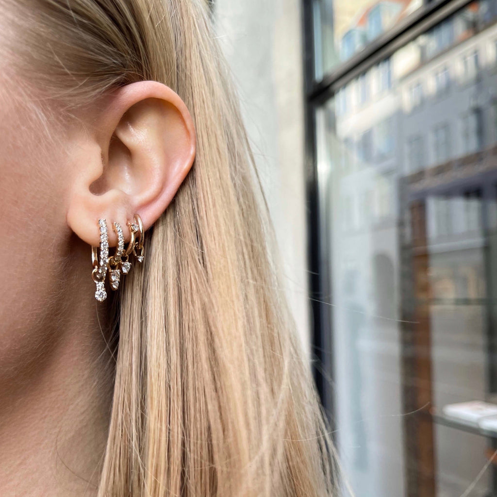 OLYMPIA, Hera huggies 16mm, Gold/White