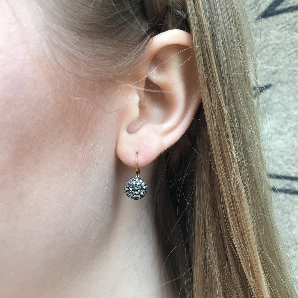 CIRCLE LINE, Circle Earring, Mix/Dark