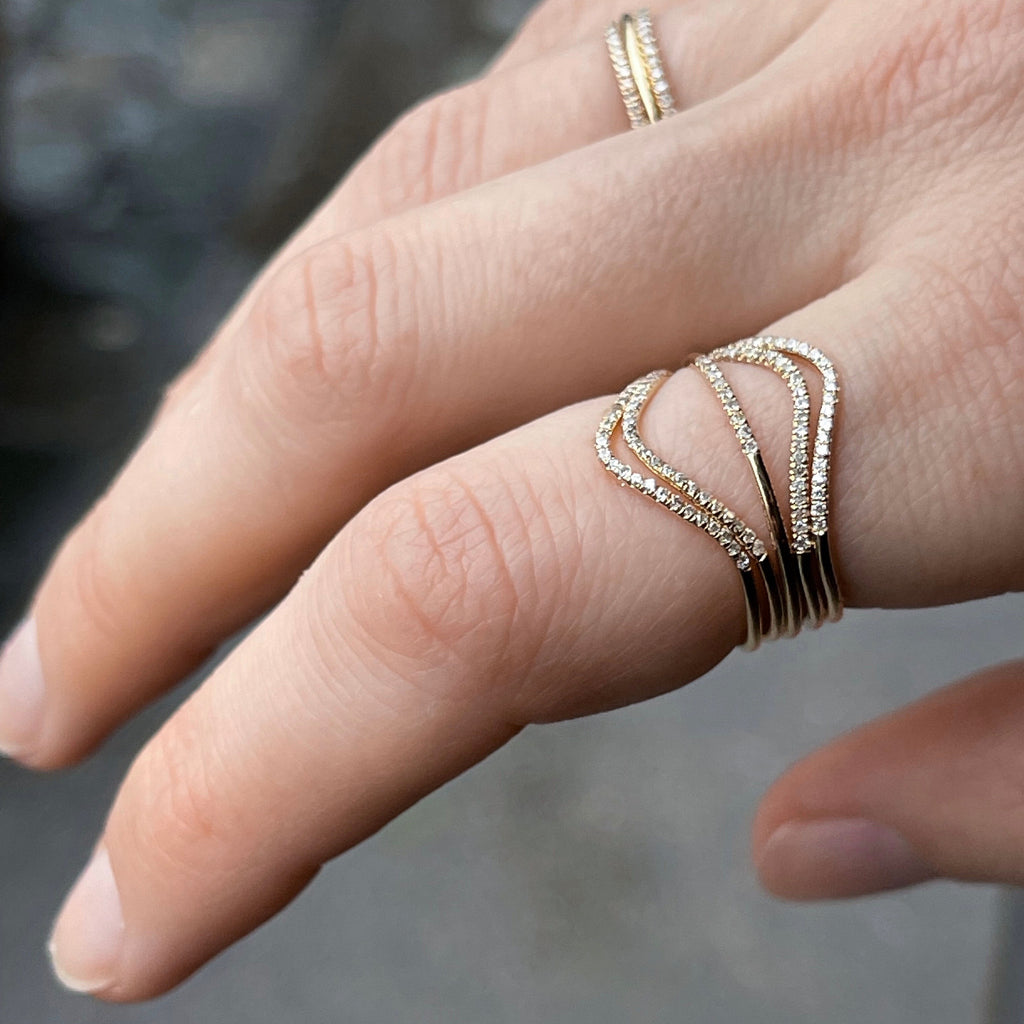 MARIN, Still diamond ring 1/6, Gold