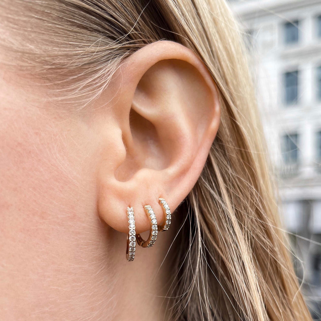 ALIGNED, Even huggies 9mm, Gold/White