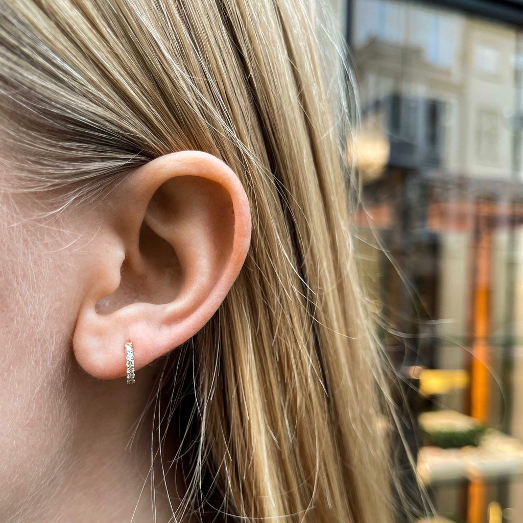 ALIGNED, Even huggies 9mm, Gold/White