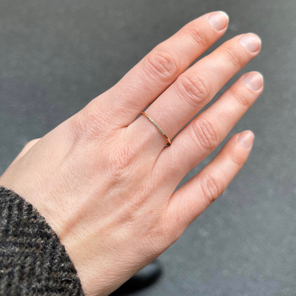 MARIN, Still diamond ring 1/6, Gold