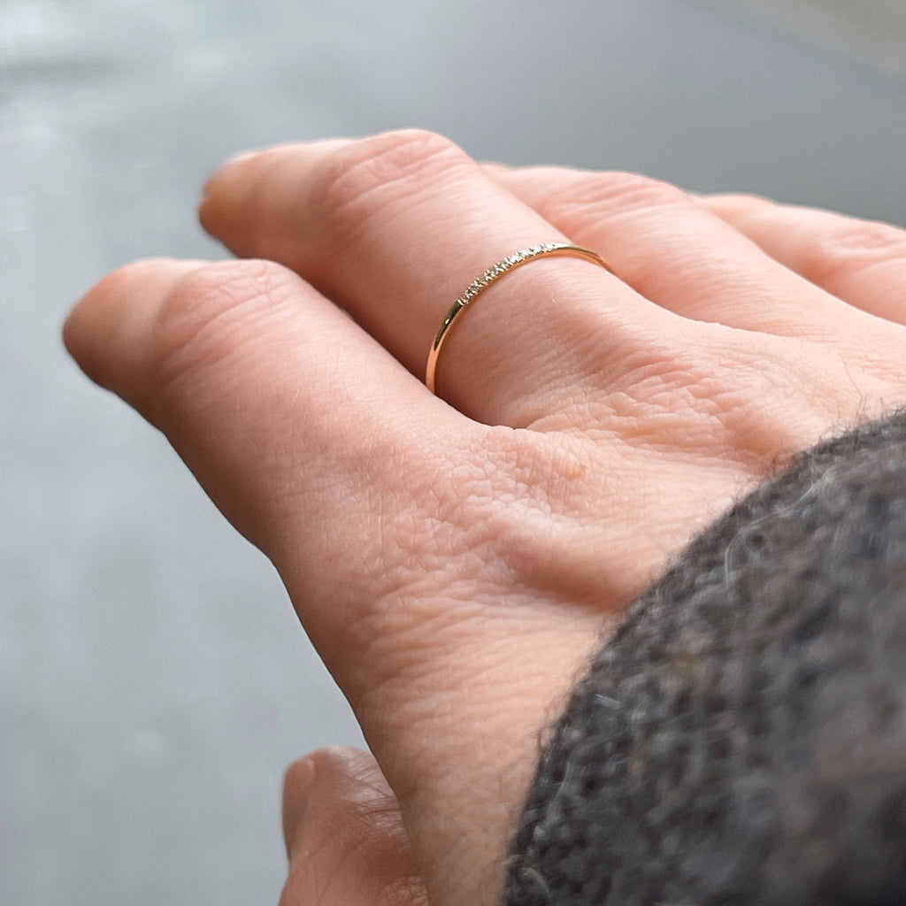 MARIN, Still diamond ring 1/6, Gold