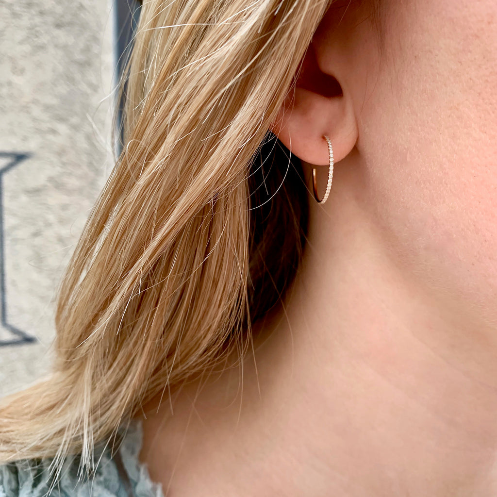 MARIN, Medium Hoops 18mm, White