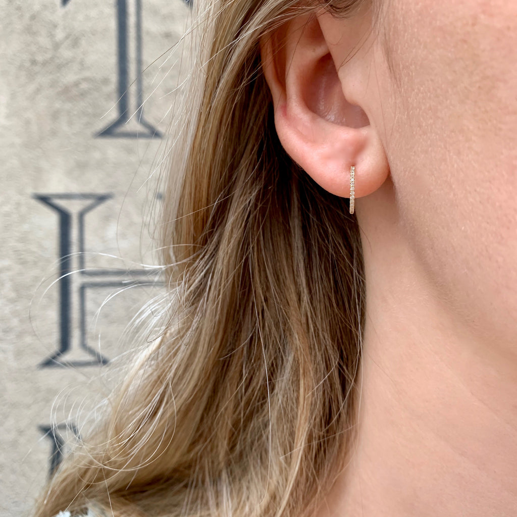 MARIN, Small Hoops 12mm, White