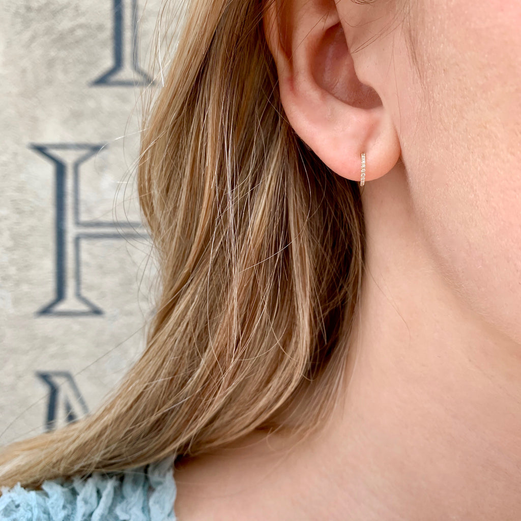 MARIN, Micro Hoops 8mm, Gold