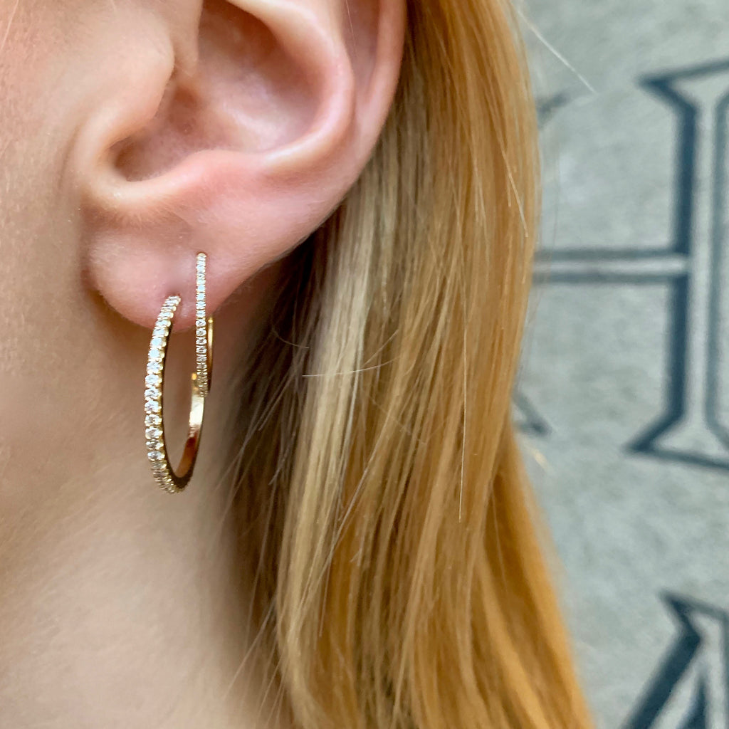 MARIN, Medium Hoops 18mm, White