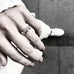 ALIGNED, 1-Line Ultra Light Ring, White/White
