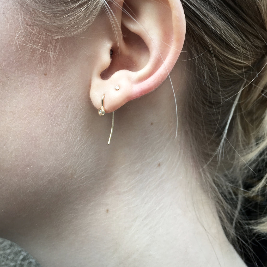 RIO, Light Harmony Earring, Gold/White