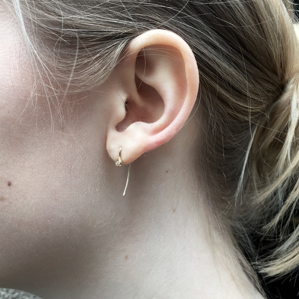 RIO, Light Harmony Earring, Gold/White