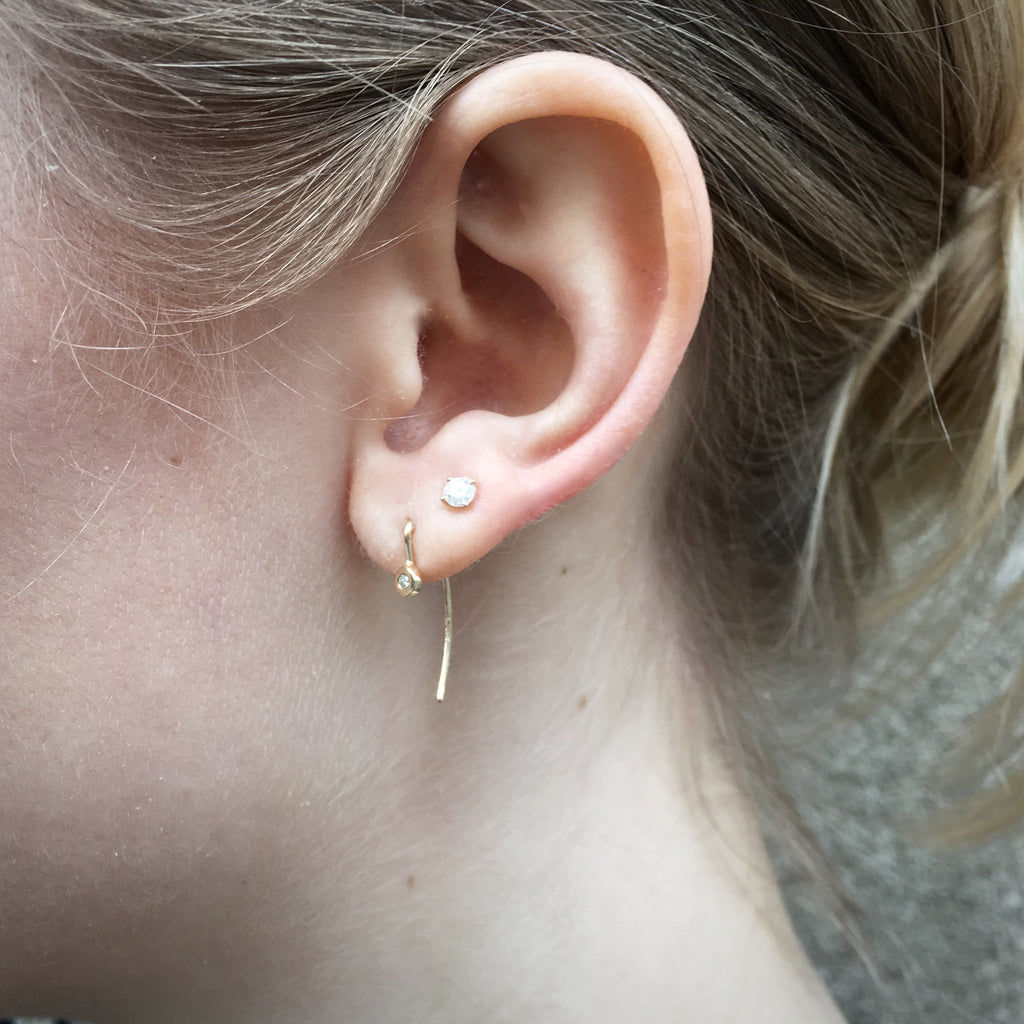 RIO, Light Harmony Earring, Gold/White