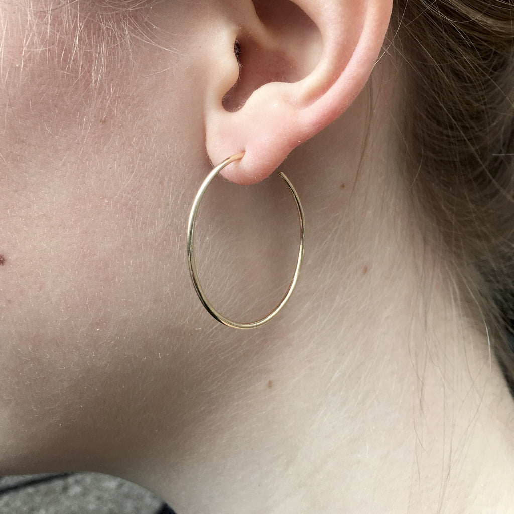 RIO, Large Energy Hoops 30mm, Gold