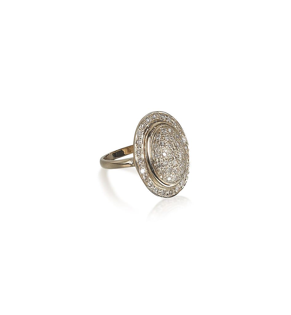 DIAMONDS, Oval Lined Ring
