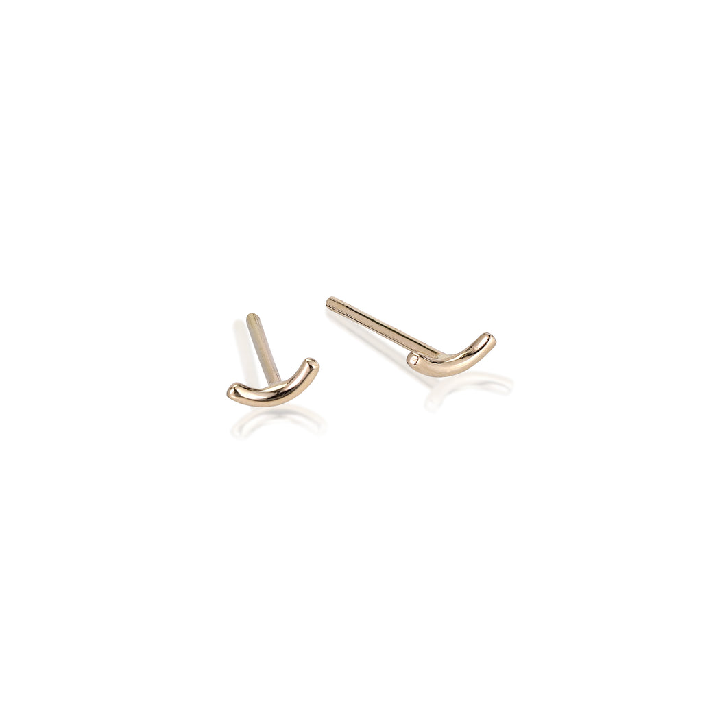 MARIN, Curve stud, Gold
