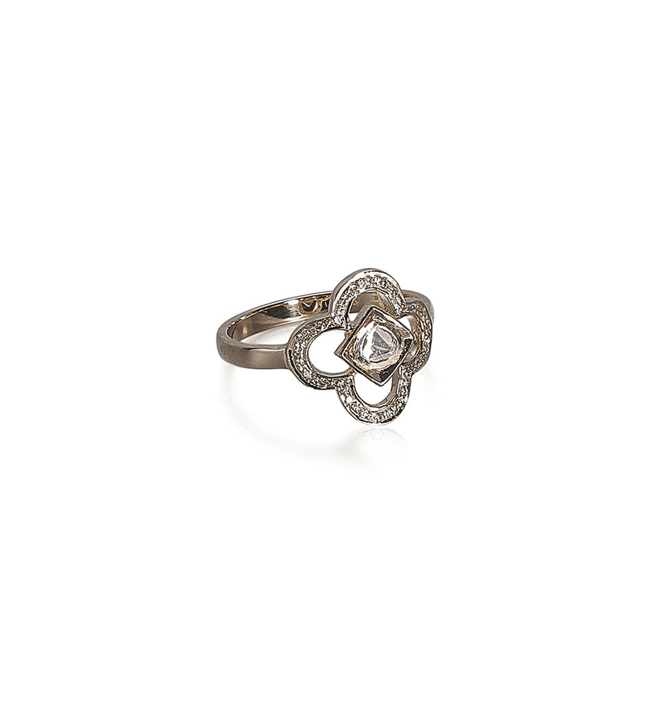 CLOVER CPH, Luckily Ring, Gold/White
