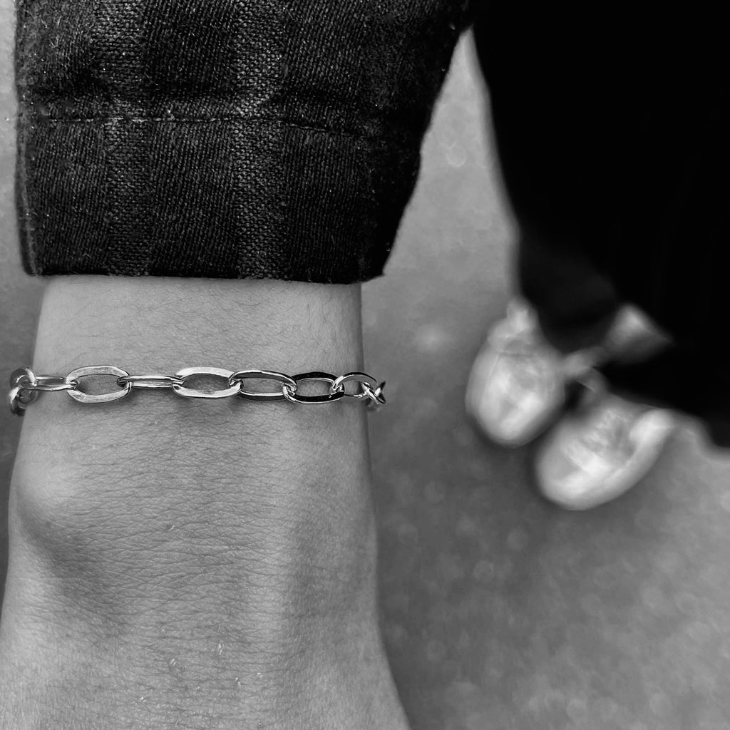 BASIC, Medium Link Bracelet, Silver