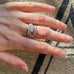 Aligned, 1/3 Line 2mm Ring, White/White