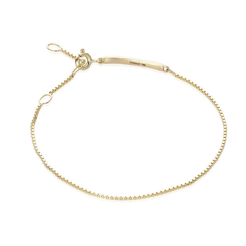 BASIC, Box Sign-Bracelet , 18k Gold