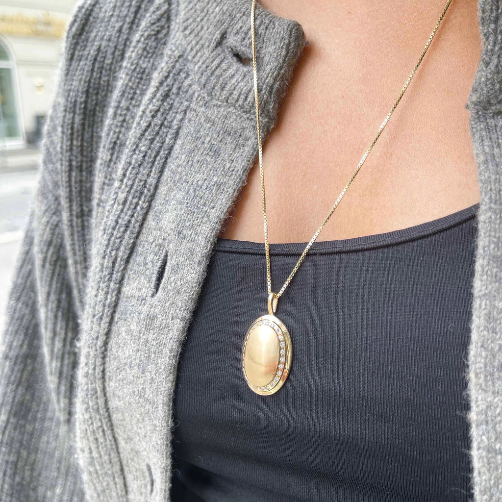 BASIC, Box Necklace, 18k Gold