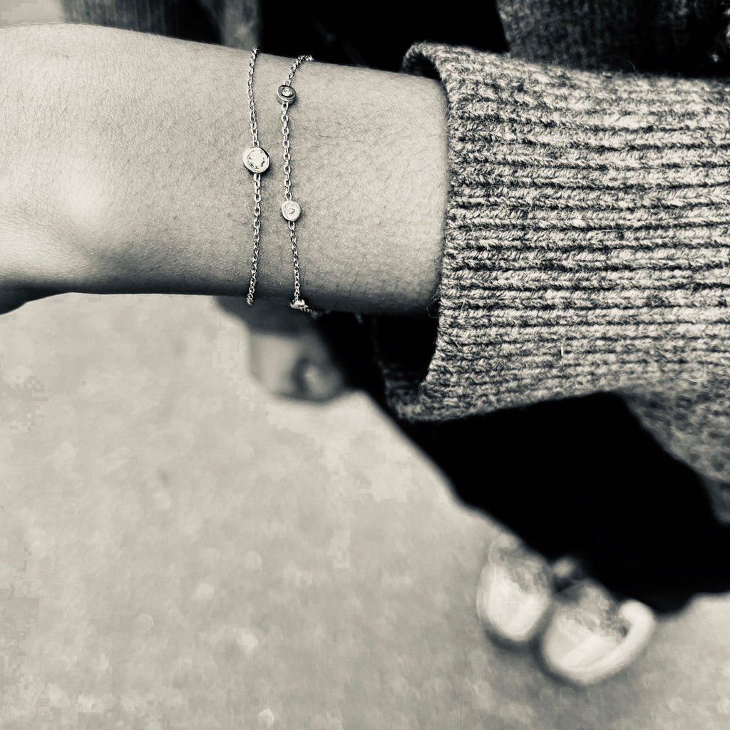 RIO, Hymn Bracelet, Gold/White