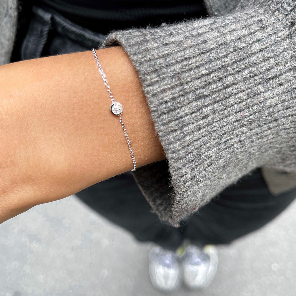 RIO, Motion Large Bracelet, White/White