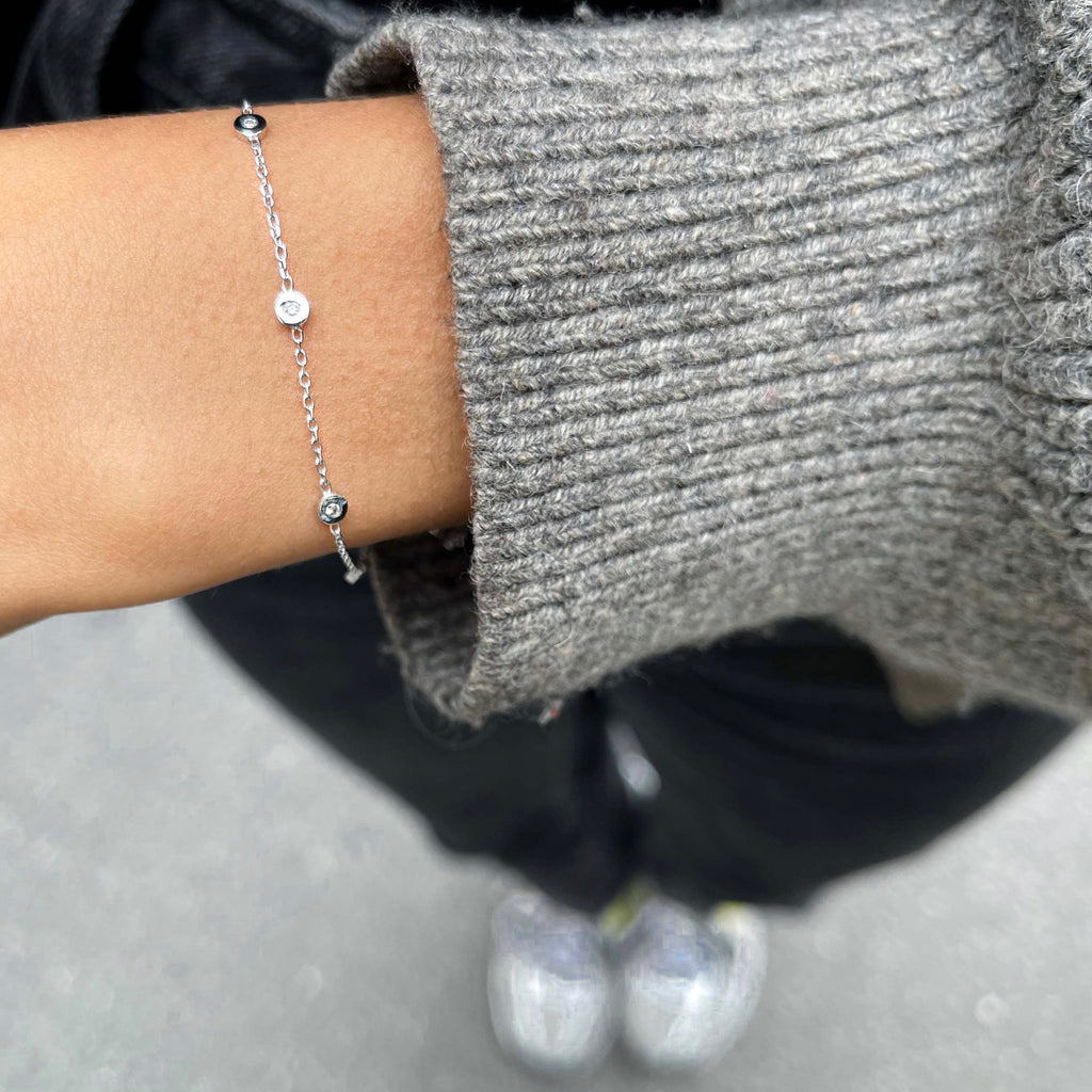 RIO, Hymn Bracelet, White/White