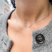RIO, Motion Large Necklace, White/White